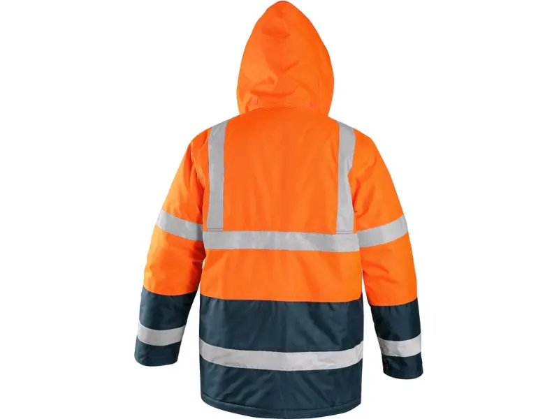 Bunda CXS OXFORD, výstražná, oranžovo-modrá, vel. XL